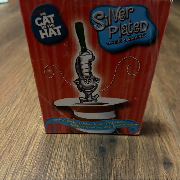 NIB Dr. Seuss Cat in the Hat Silver Plated Collectible Ornaments | 2003 - Picture 3 of 4